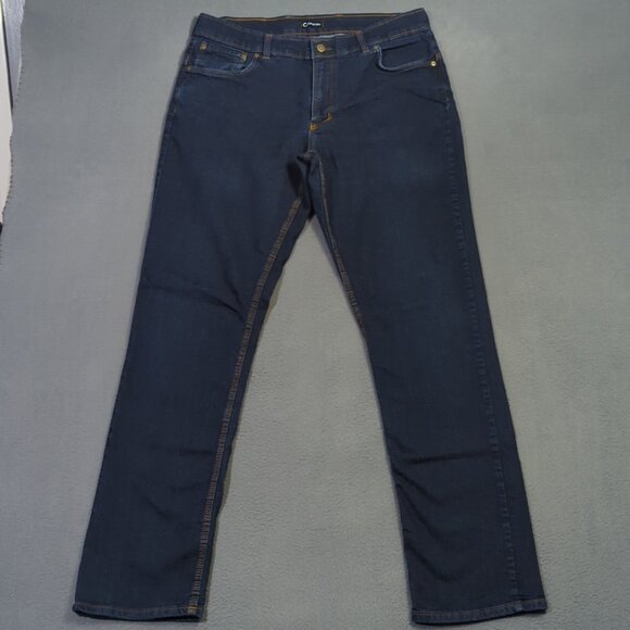 Origin Jeans Men's 36x36 Blue Delta 68 Flex Straight Stretch Denim Made In USA - Picture 1 of 14